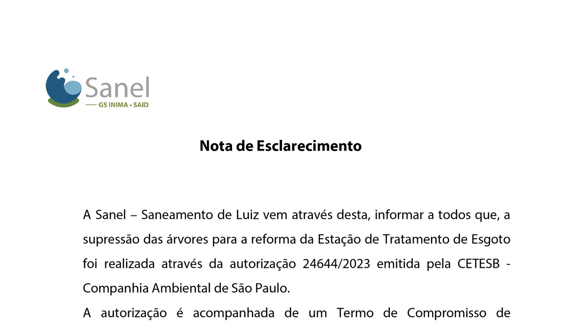 Nota de Esclarecimento