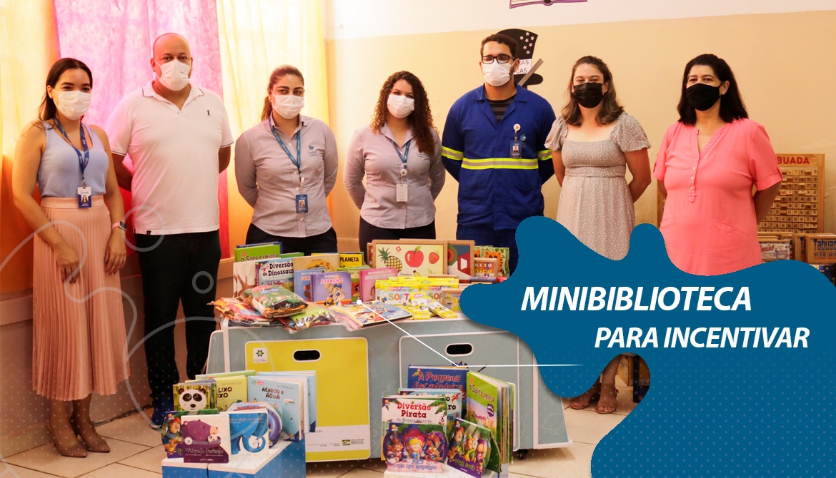 SANEL ENTREGA MINIBIBLIOTECA PARA INCENTIVAR A LEITURA EM LUIZ ANTÔNIO